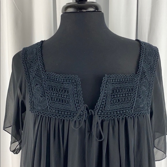 SOLD See By Chloe 100% Silk Babydoll Lace Detail - Picture 2 of 8